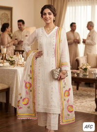 AFC Royal Collection – Pure Soft Organza 3-Piece Suit Set